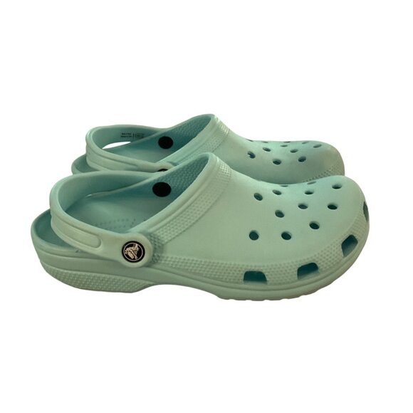 Crocs Light Blue Clogs Size 9  Slip-On Casual Shoes teal - Picture 8 of 9
